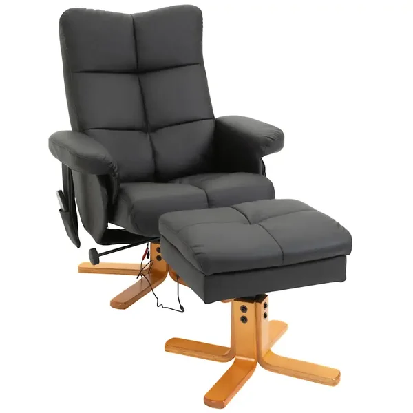 Massage-relaxstoel zwart