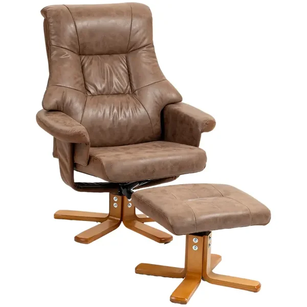 Draaibare relaxstoel bruin