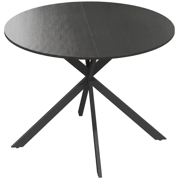 Ronde eettafel zwart