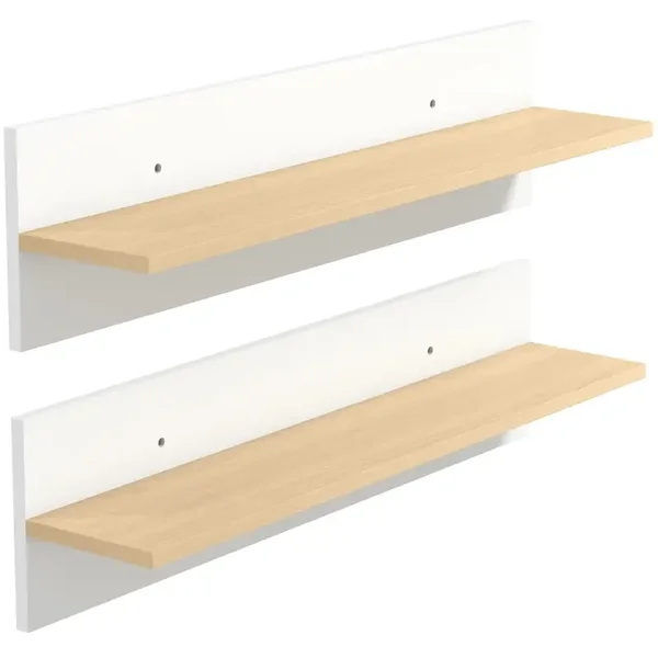 Wandplankenset zwevend wit