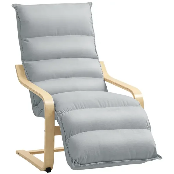 Loungestoel lichtgrijs
