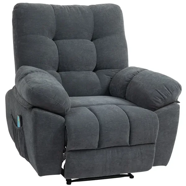 Massage-relaxfauteuil grijs