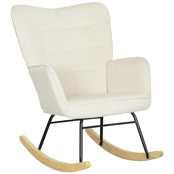 Schommelstoel beige