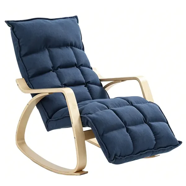 Verstelbare schommelstoel donkerblauw