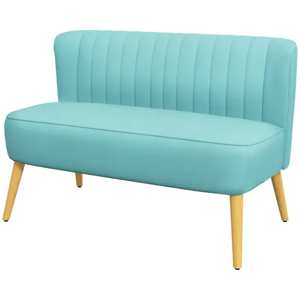 Retro tweezitsbank groen