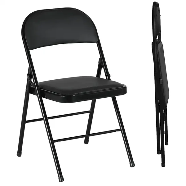 Klapstoelen set zwart