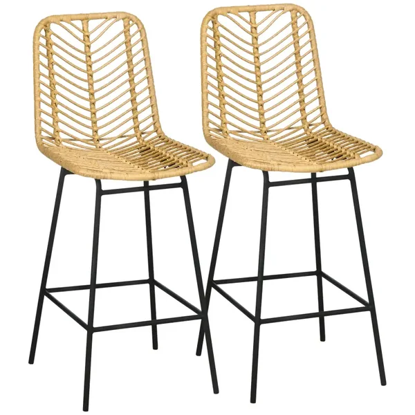 Boho barkrukken geel