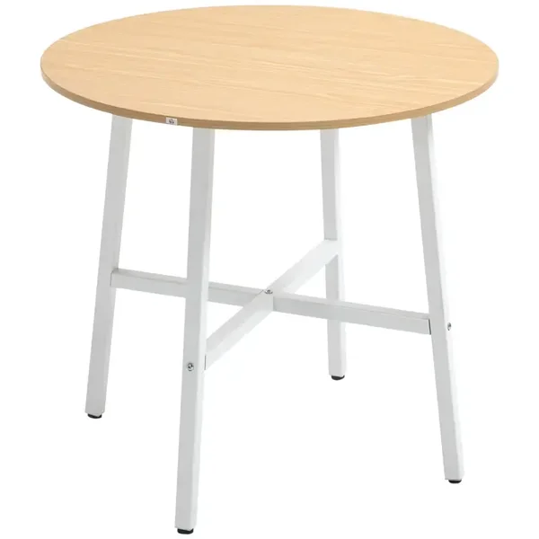 Industriële eettafel wit