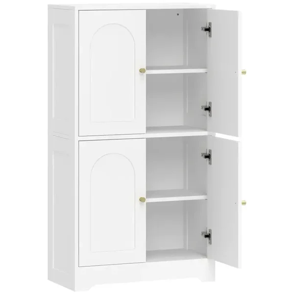 Hoge keukenkast wit