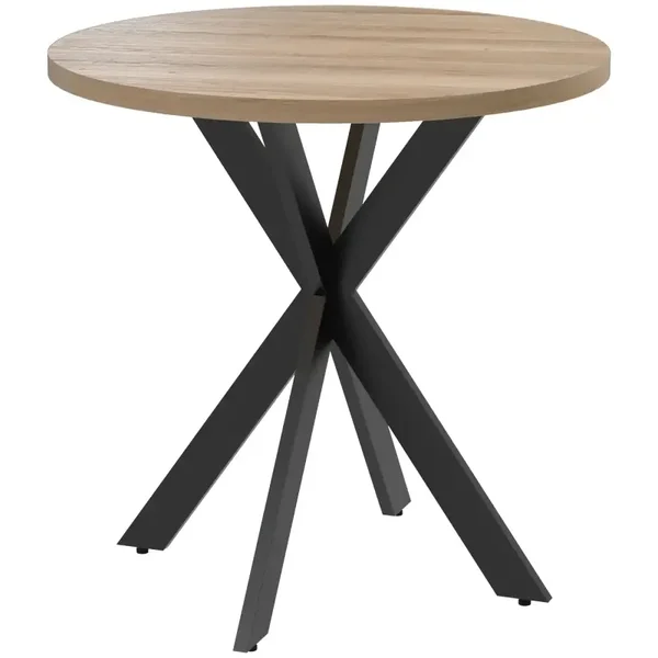 Ronde eettafel bruin