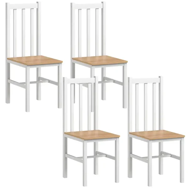 Houten eetkamerstoelen naturel