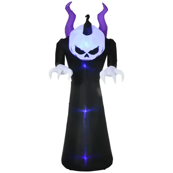 Opblaasbaar pompoenspook blauw