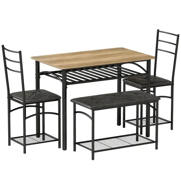 Industriële eetset bruin