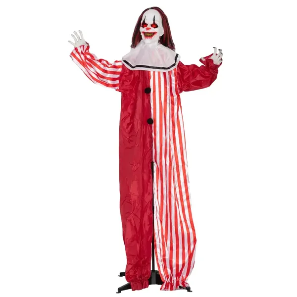 Halloweenclown LED-decoratie rood