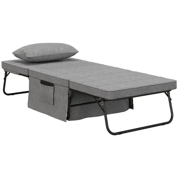 Opklapbed 4-in-1 grijs