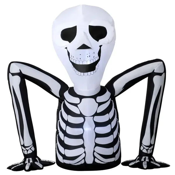 Kruipend Halloween-skelet