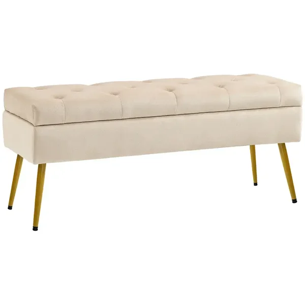 Opbergbank beige