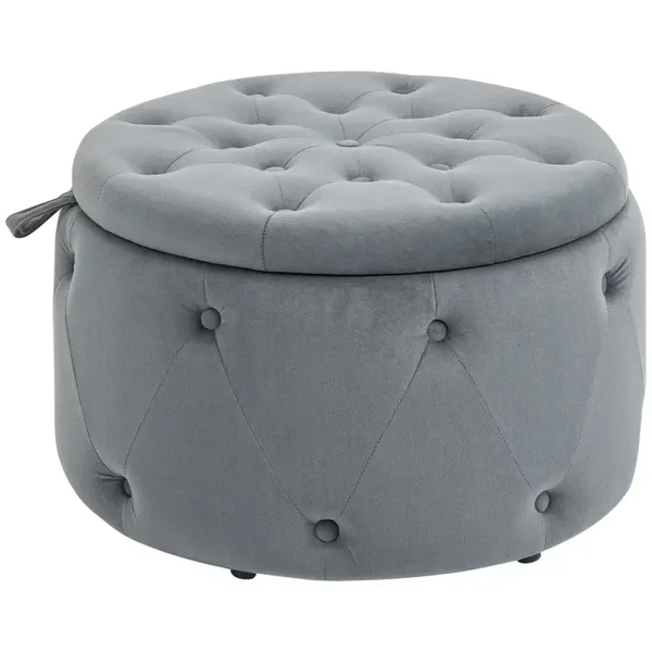 Opbergkruk rond grijs