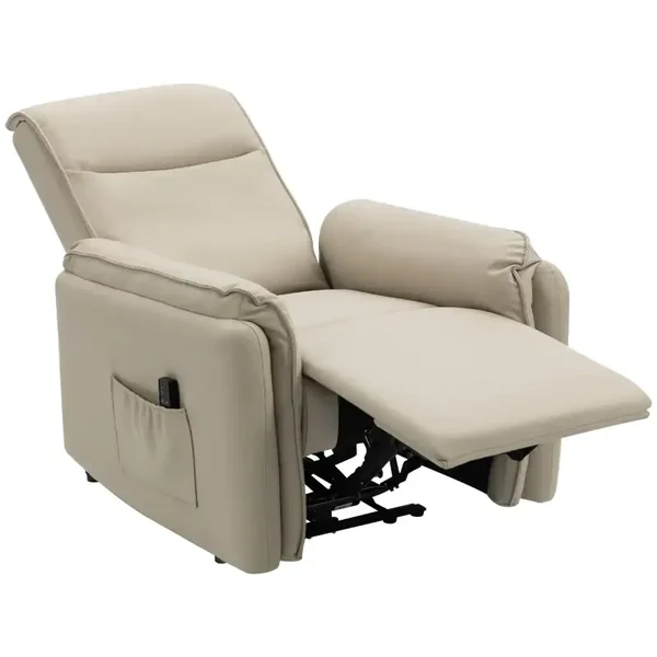 Elektrische massagestoel beige