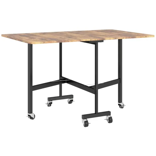 Opklapbare eettafel bruin