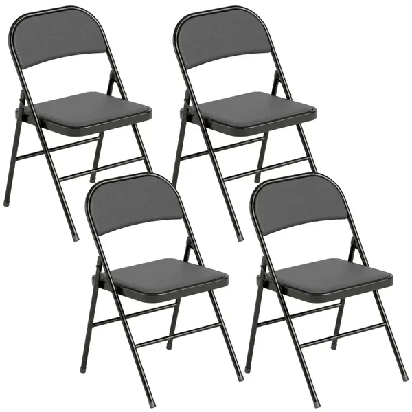 Klapstoelen set zwart