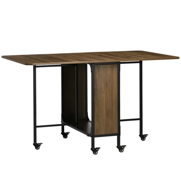 Mobiele klaptafel bruin