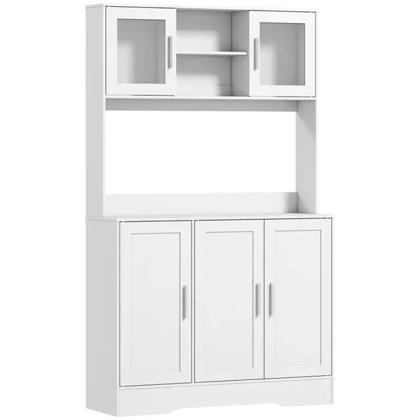 Scandinavische keukenkast wit