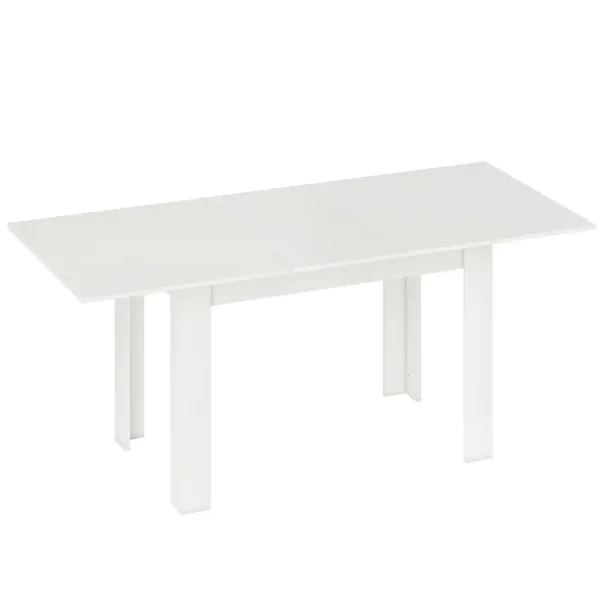 Uitschuifbare eettafel wit