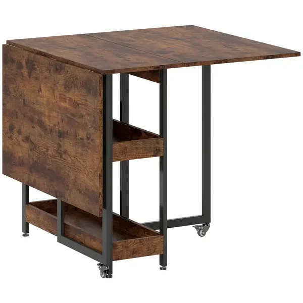 Opklapbare eettafel bruin
