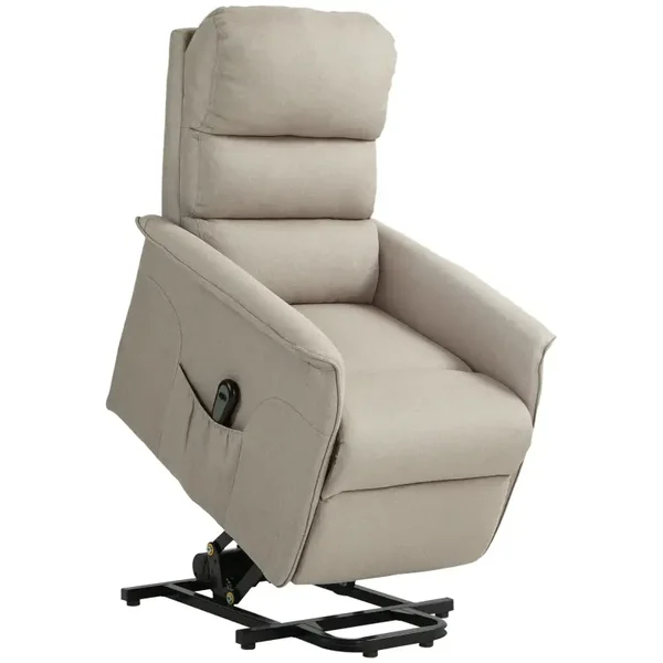 Sta-op-relaxstoel beige