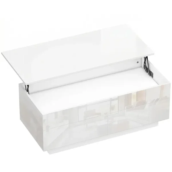 Verstelbare salontafel wit