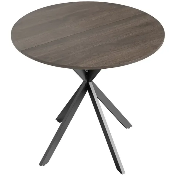 Ronde keukentafel bruin