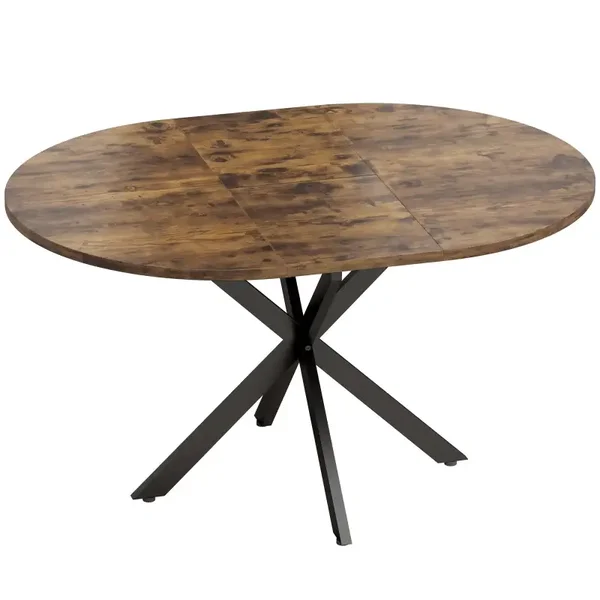 Uitschuifbare eettafel bruin