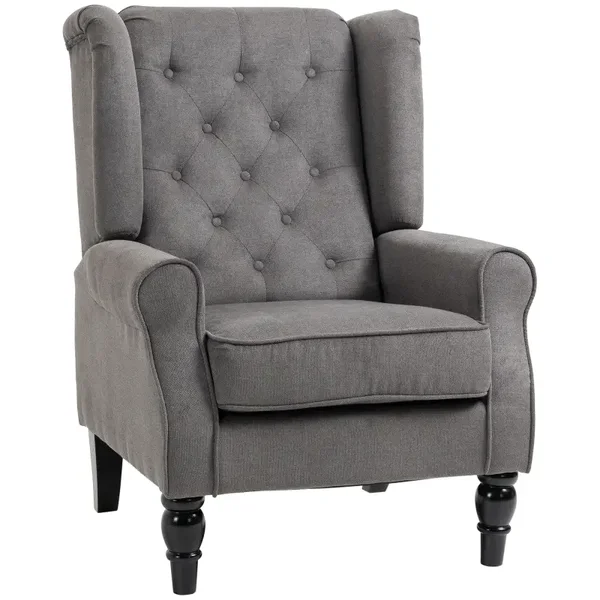 Vleugelfauteuil grijs