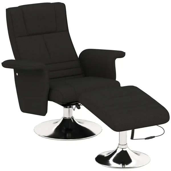 Massage-relaxstoel zwart