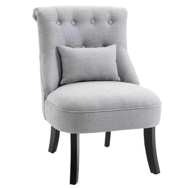 Linnen fauteuil grijs
