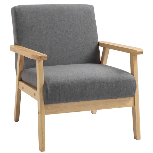 Scandi fauteuil grijs