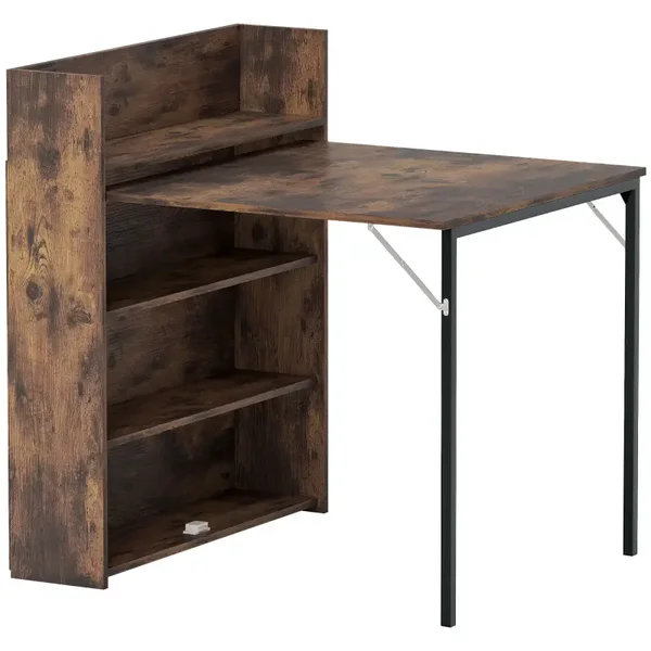 Opklapbare eettafel bruin