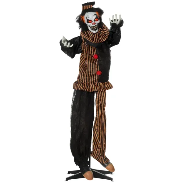 Horrorclown Halloween-decoratie rood