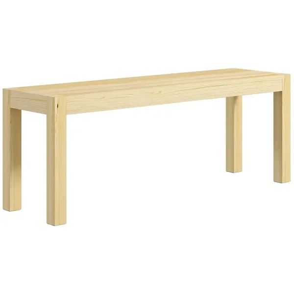 Houten bank naturel