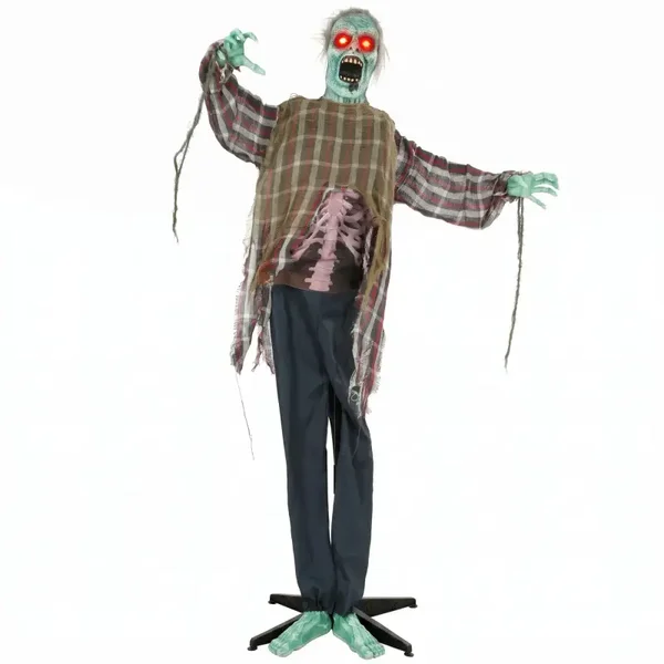 Geanimeerde Halloween-zombie groen