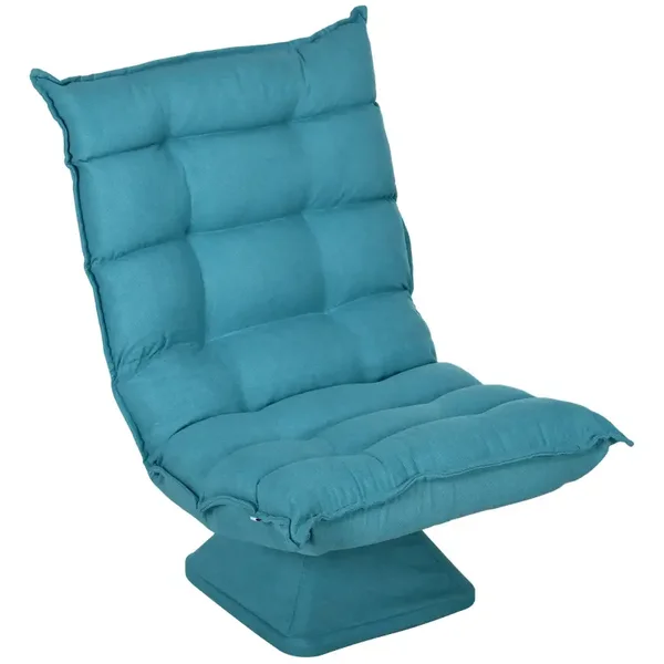 Draaibare relaxstoel blauw