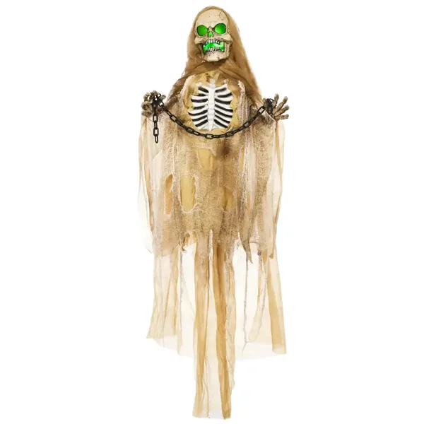 Hangend Halloween-skelet groen