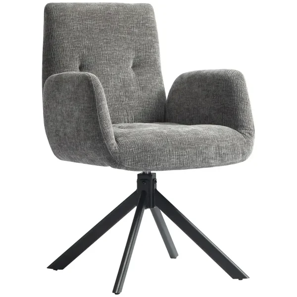 Draaibare fauteuil donkergrijs
