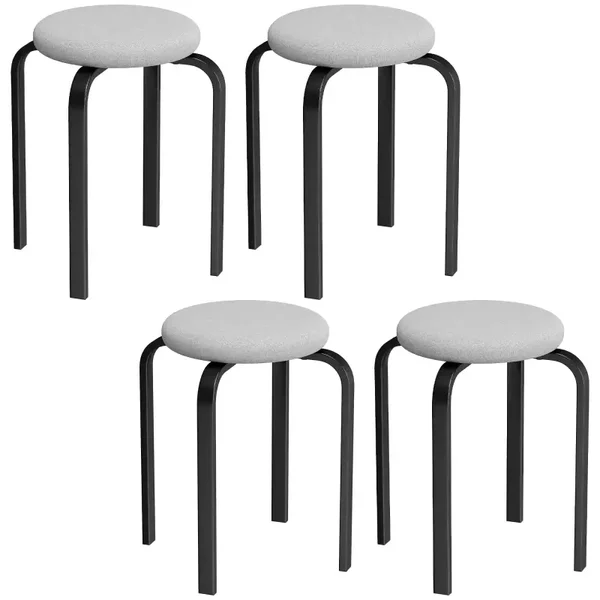 Stapelkrukken set grijs
