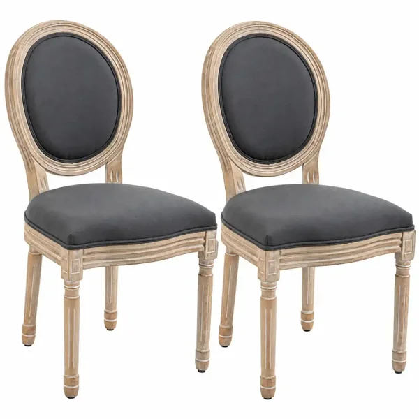 Linnen eetkamerstoelen grijs
