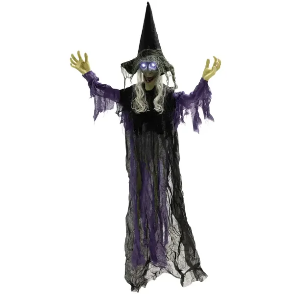 Hangende Halloweenheks wit
