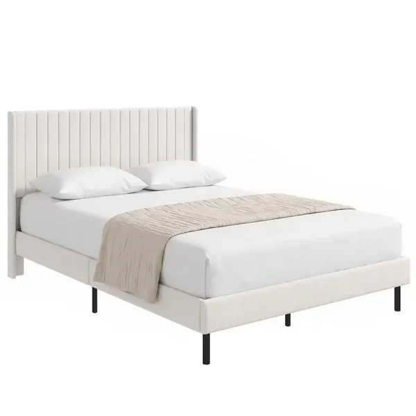 Bedframe verstelbaar beige