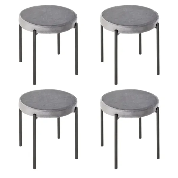 Eetkamerstoel set grijs