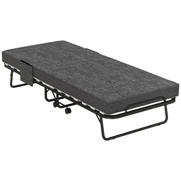 Opklapbed donkergrijs